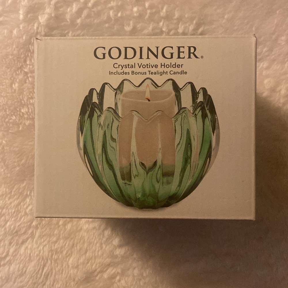 New in packaging Crystal Votive Holder
